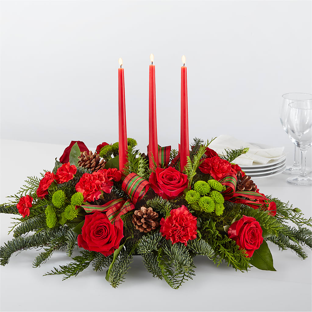 By the Candlelight Centerpiece – Morgan Hill Florist, San Jose CA