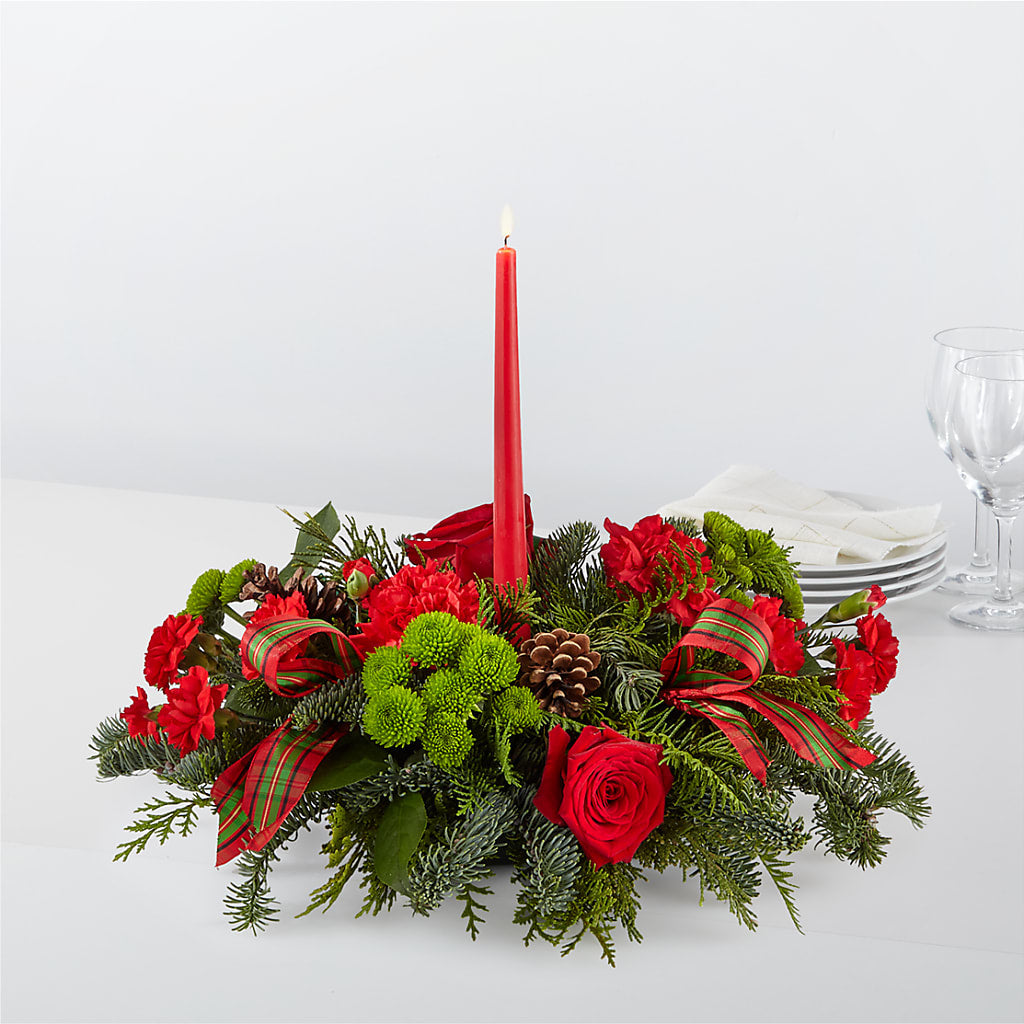 By the Candlelight Centerpiece – Morgan Hill Florist, San Jose CA
