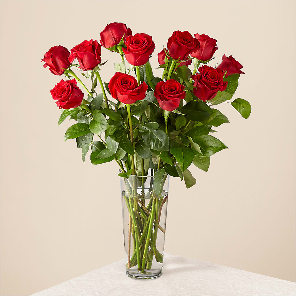 Long Stem Red Rose Bouquet – Morgan Hill Florist, San Jose CA