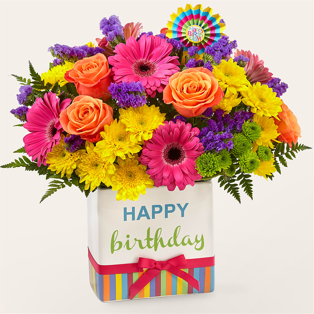 Birthday Brights Bouquet – Morgan Hill Florist, San Jose CA
