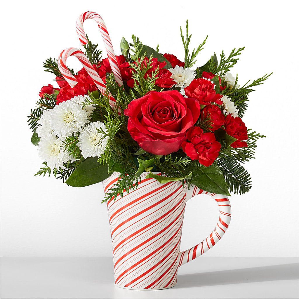 Peppermint Swirl Mug – Morgan Hill Florist, San Jose CA