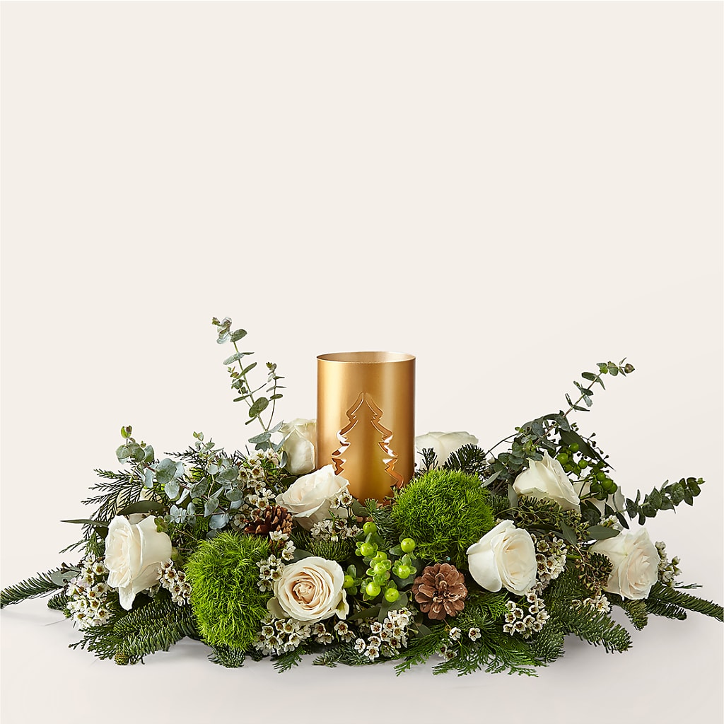 Chestnuts Roasting Centerpiece – Morgan Hill Florist, San Jose CA