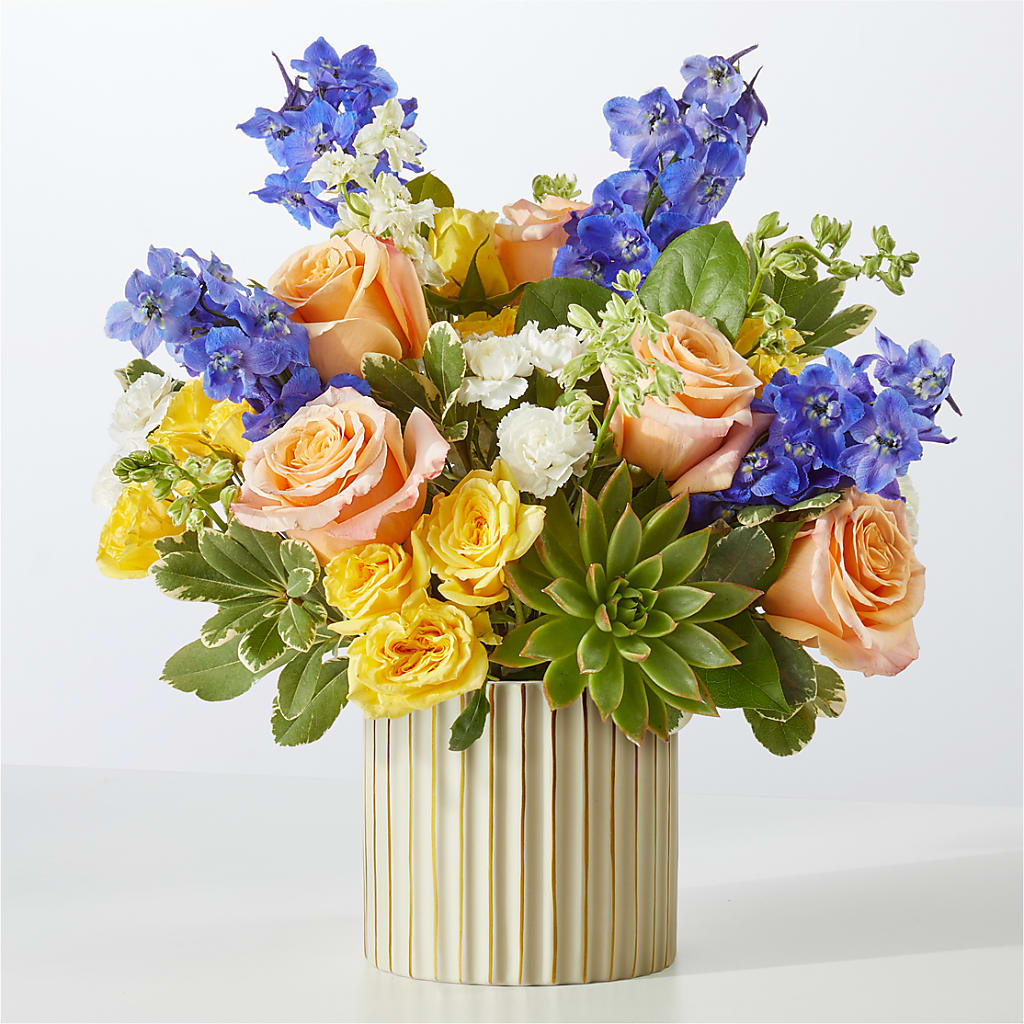 Cobalt Reverie Bouquet – Morgan Hill Florist, San Jose CA