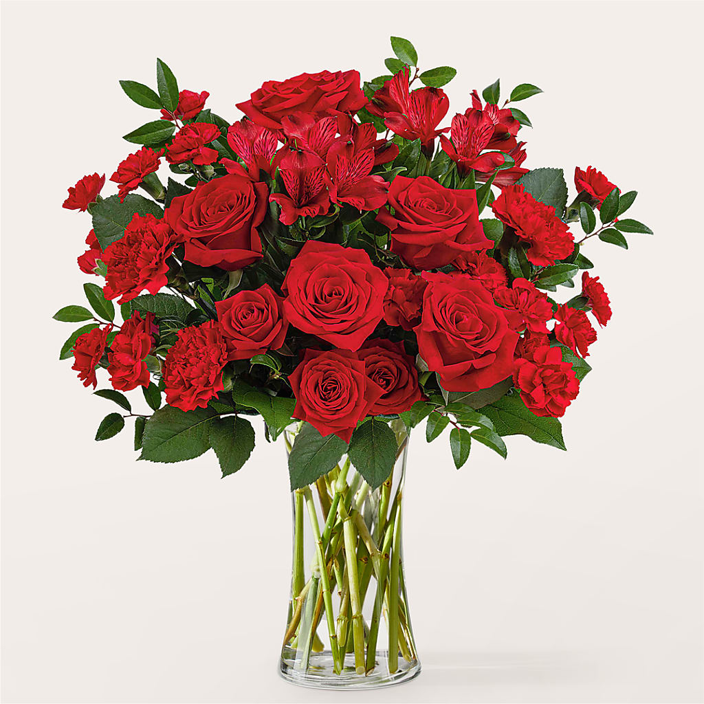 Brilliant Ruby Bouquet – Morgan Hill Florist, San Jose CA