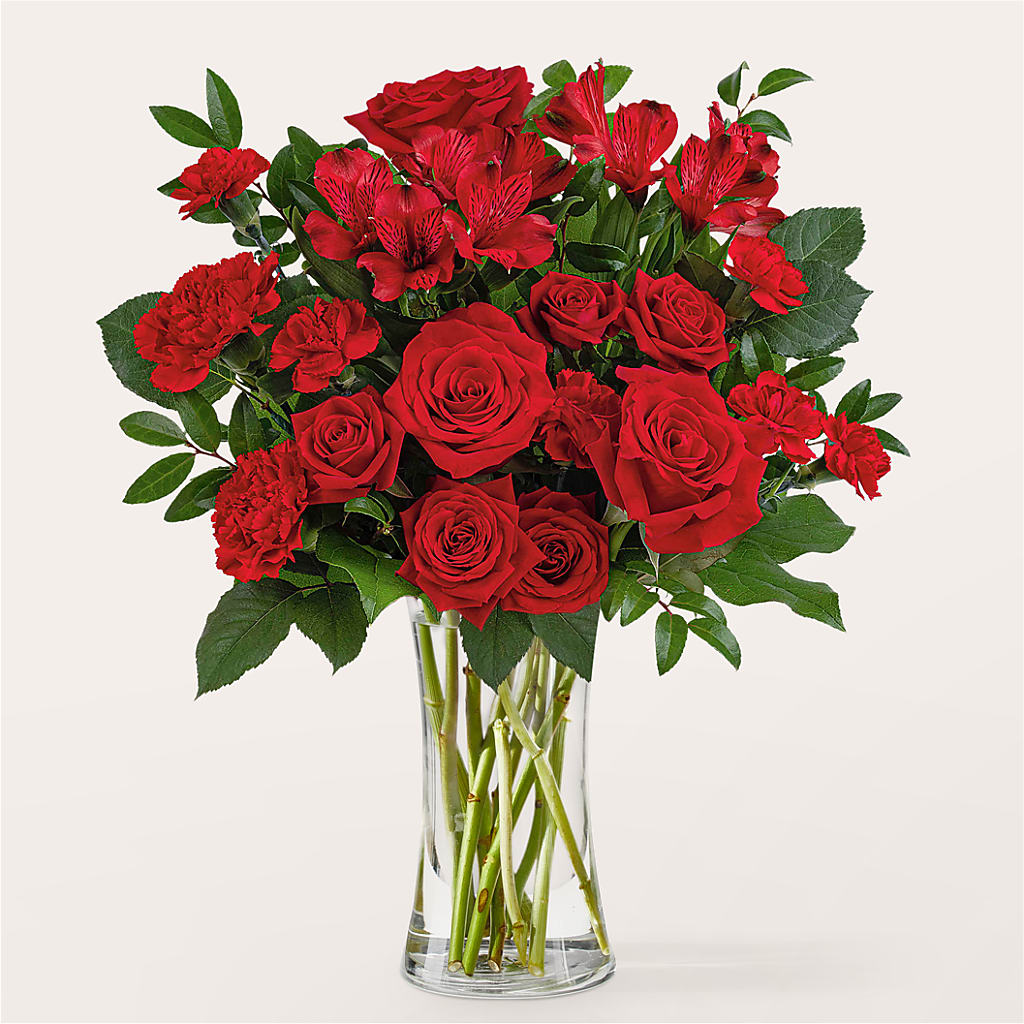 Brilliant Ruby Bouquet – Morgan Hill Florist, San Jose CA