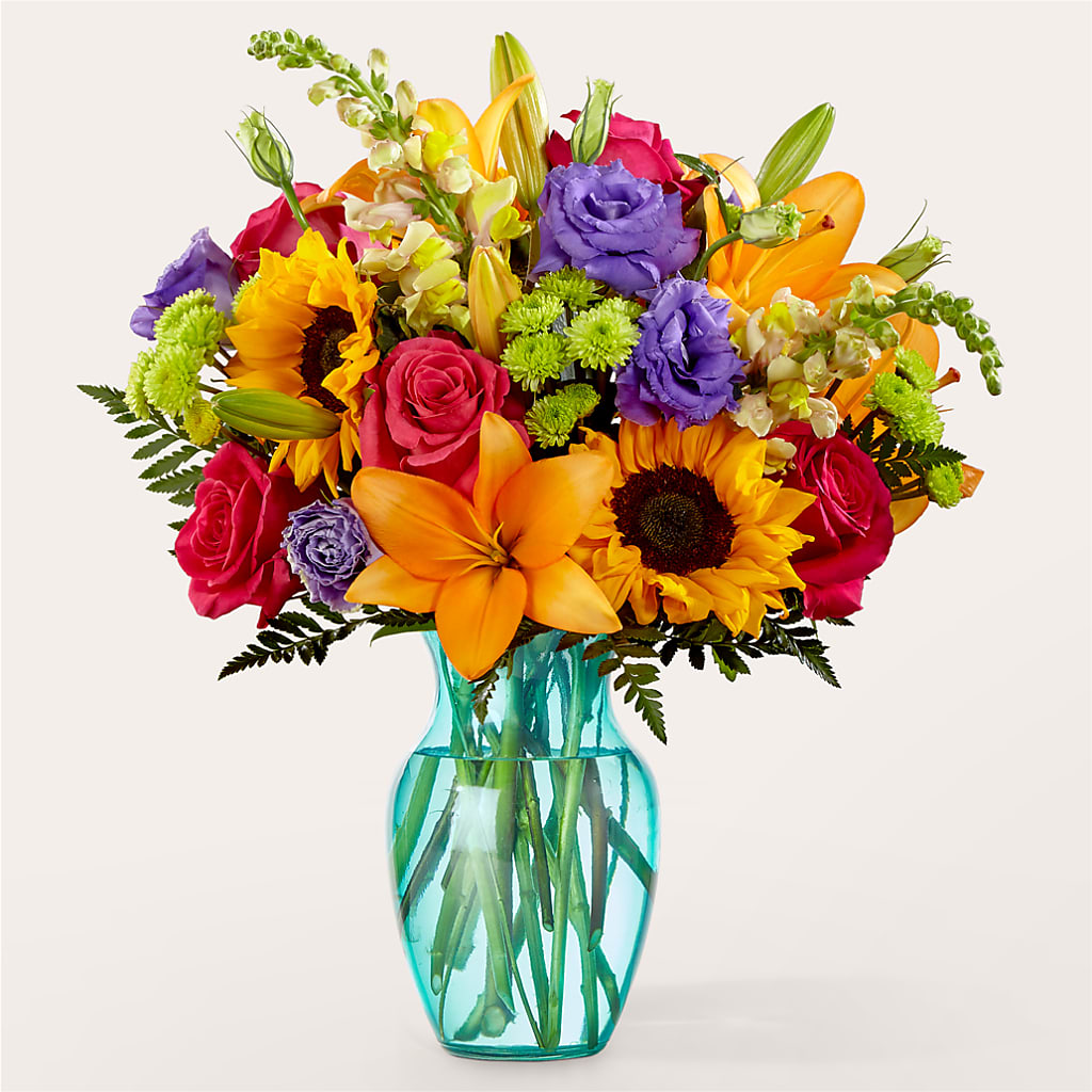 Double Rainbow Bouquet – Morgan Hill Florist, San Jose CA