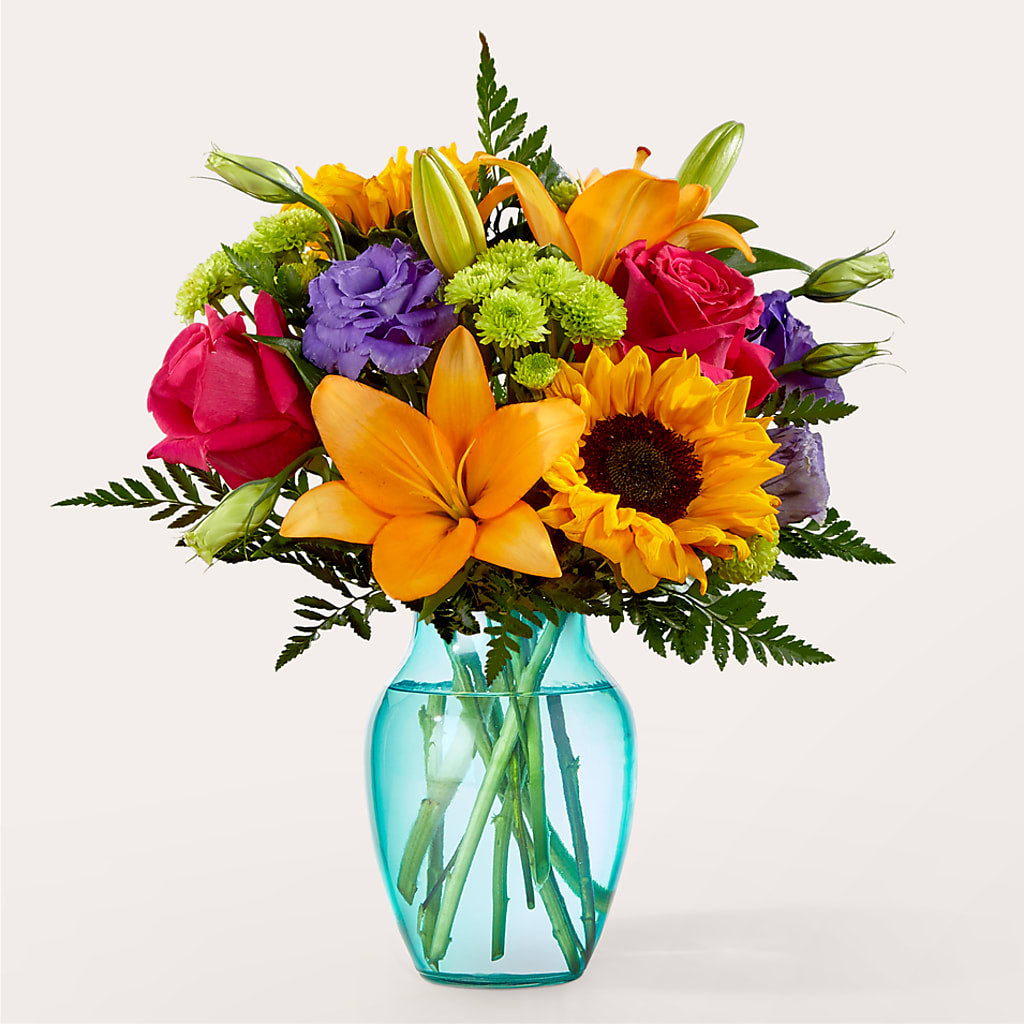 Double Rainbow Bouquet – Morgan Hill Florist, San Jose CA