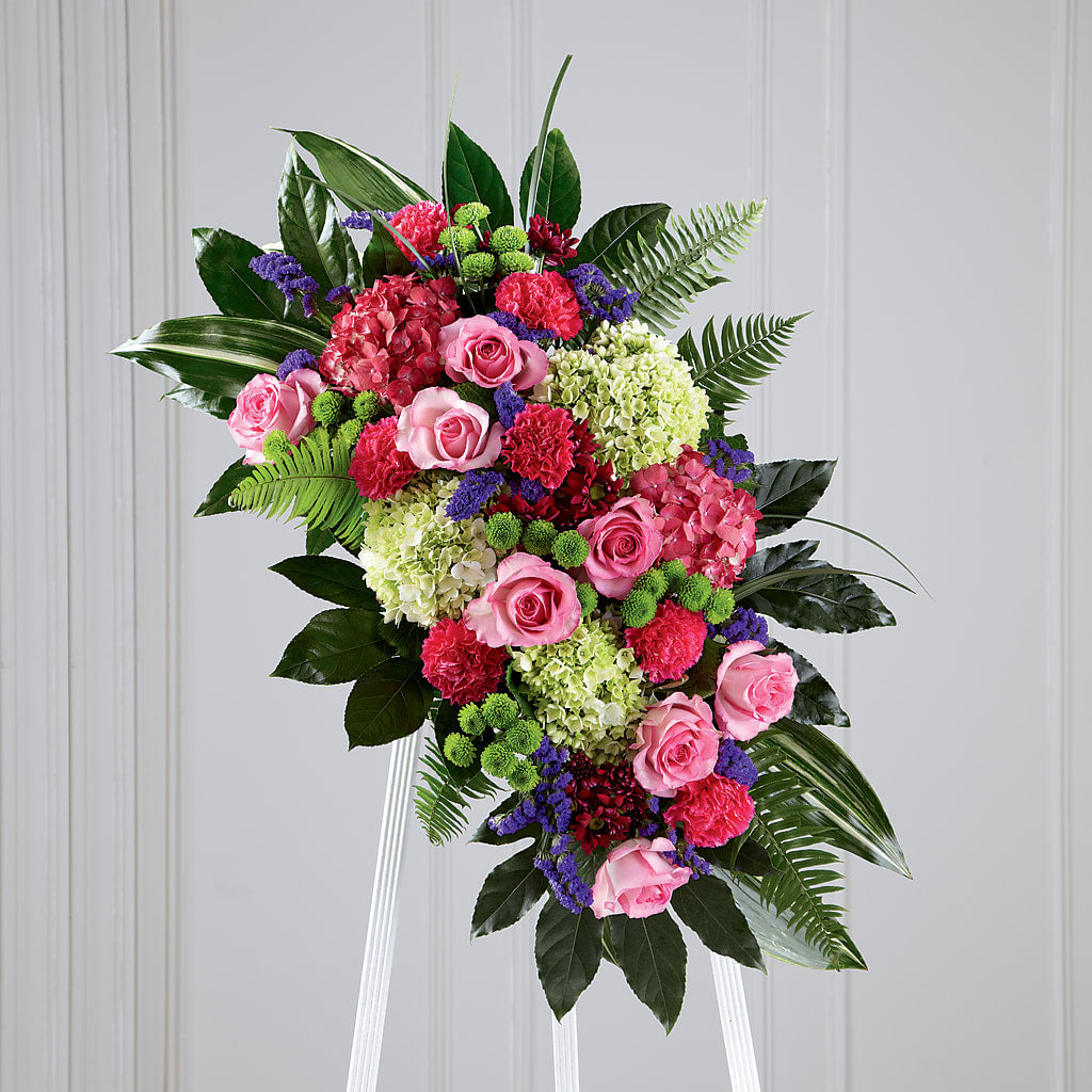 Refreshing Mix Standing Spray – Morgan Hill Florist, San Jose CA