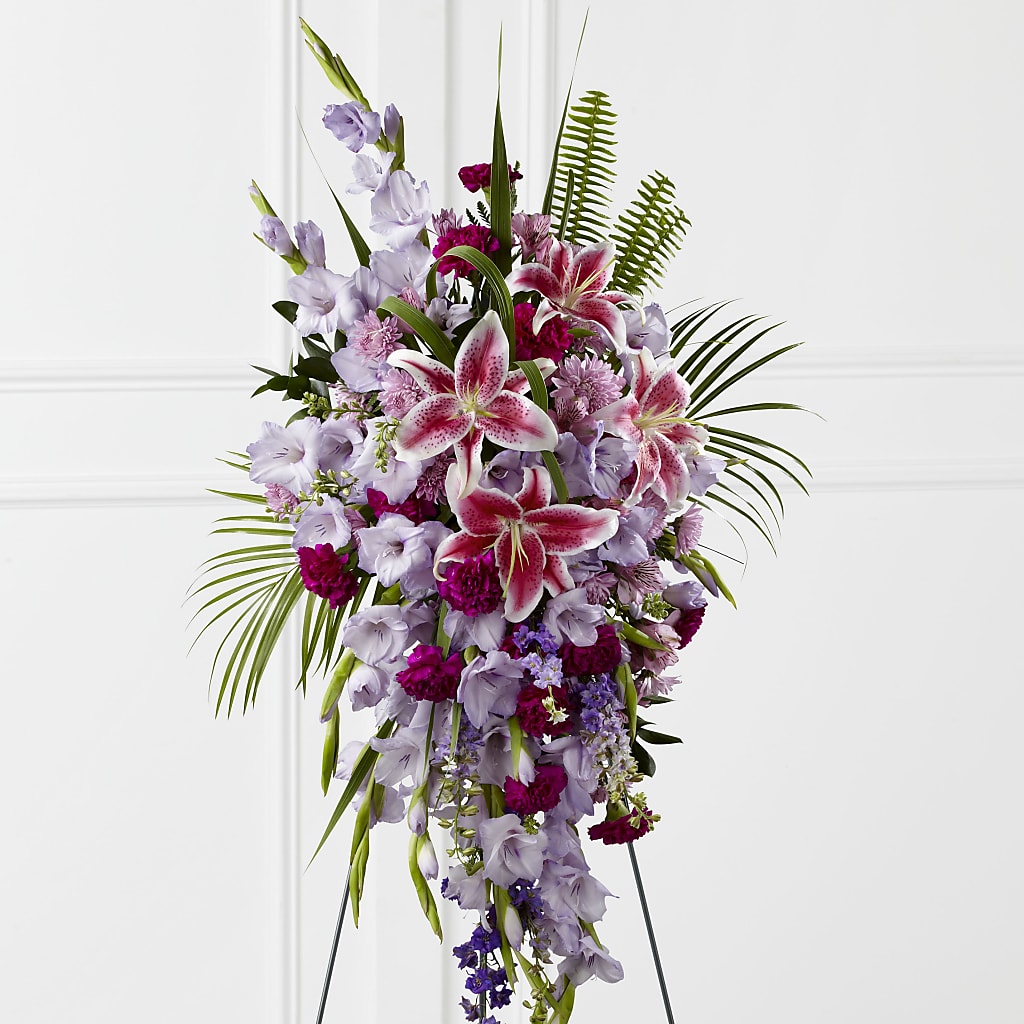 Tender Touch Standing Spray – Morgan Hill Florist, San Jose CA