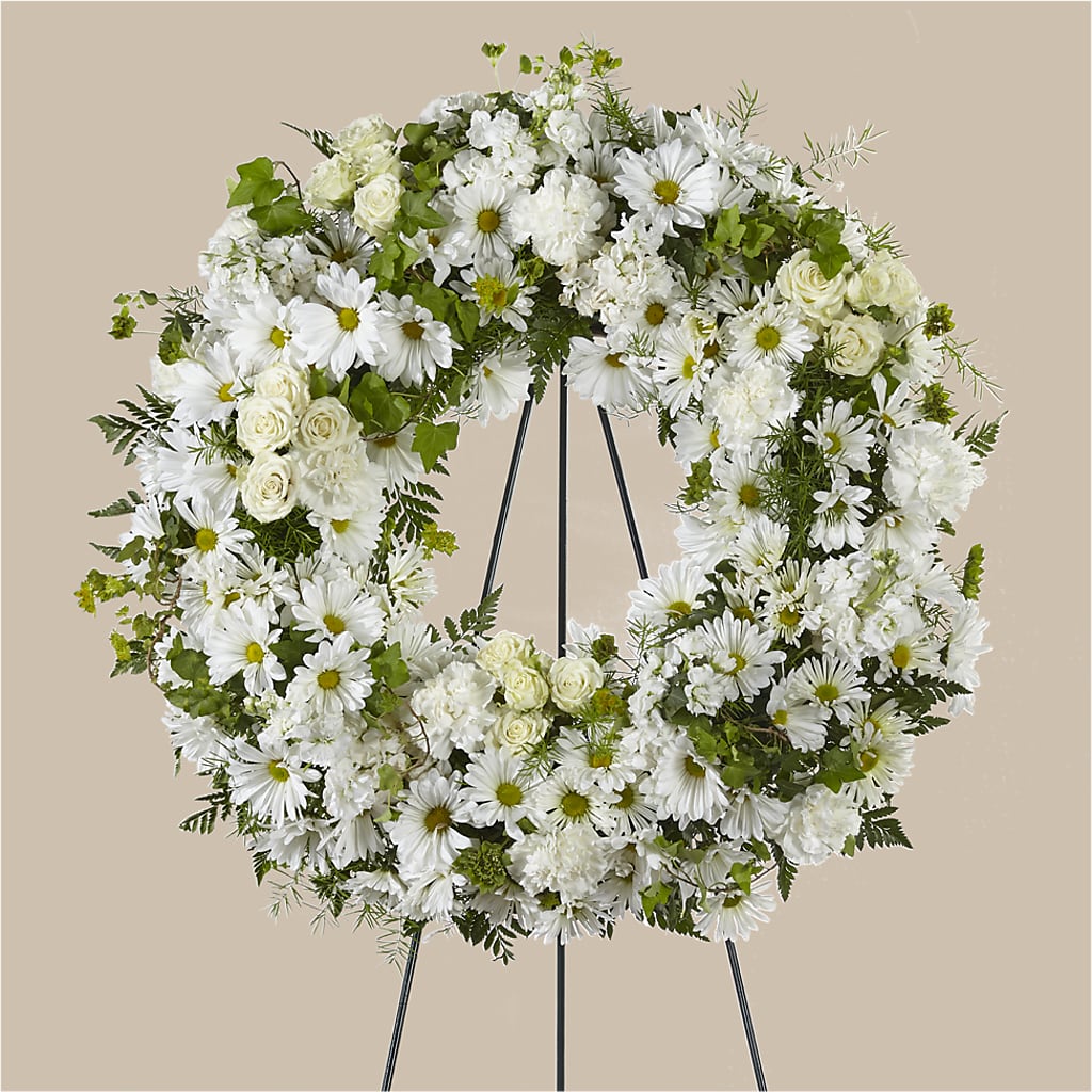 Faithful Wishes Wreath – Morgan Hill Florist, San Jose CA