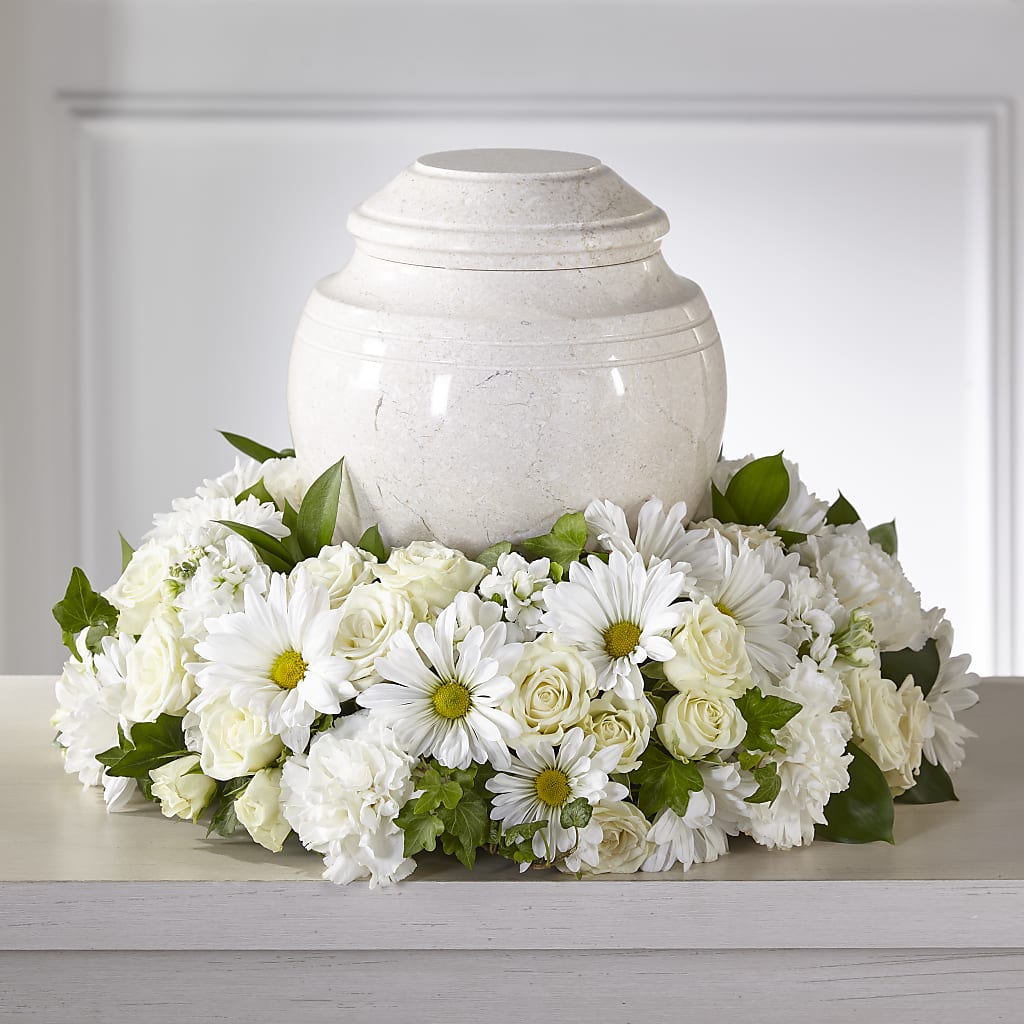Ivory Gardens Cremation Adornment – Morgan Hill Florist, San Jose CA