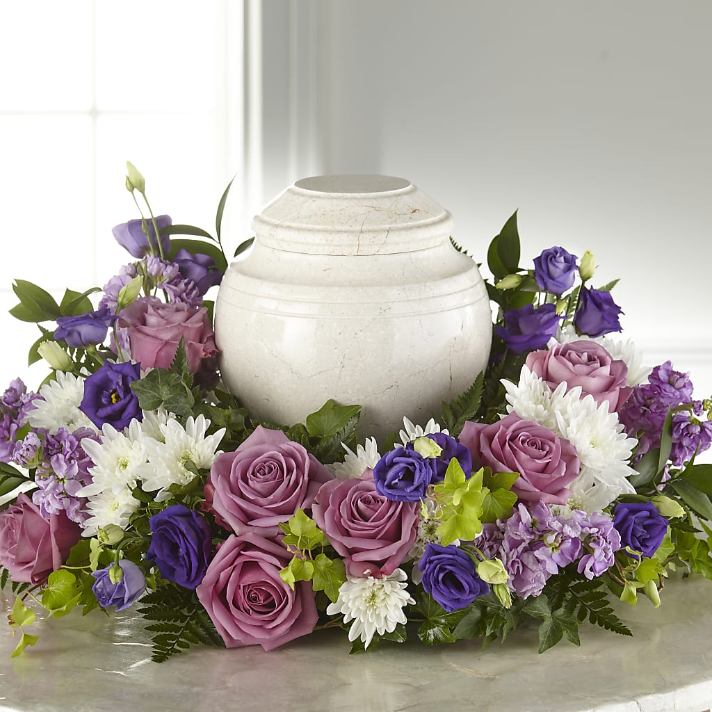 Blooming Sympathy Cremation Adornment – Morgan Hill Florist, San Jose CA
