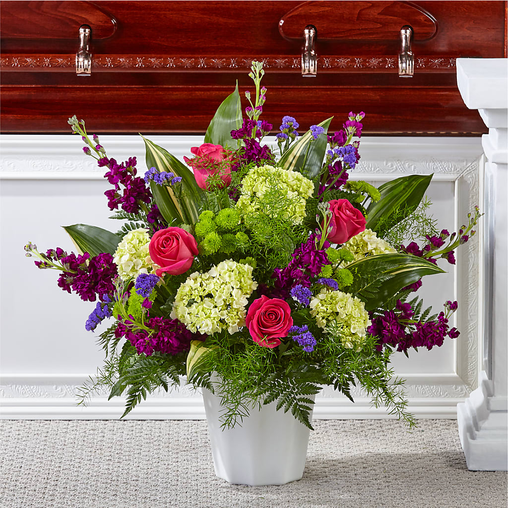 Beautiful Horizons Floor Basket – Morgan Hill Florist, San Jose CA
