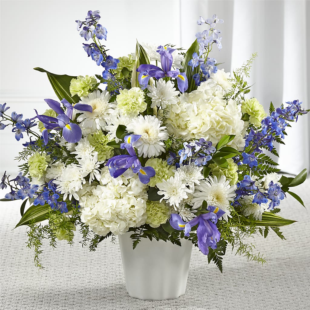 Soft Serenity Floor Basket – Morgan Hill Florist, San Jose CA