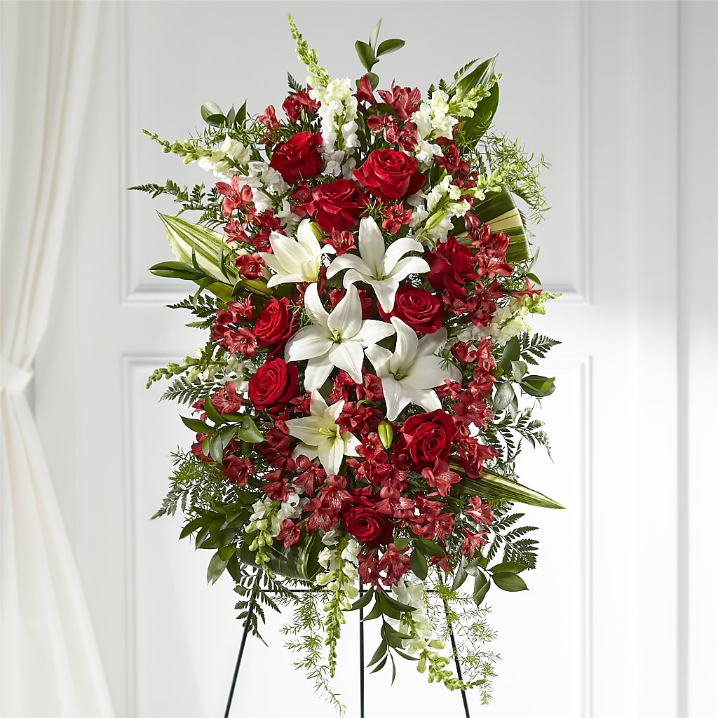 Everlasting Memory Standing Spray – Morgan Hill Florist, San Jose CA