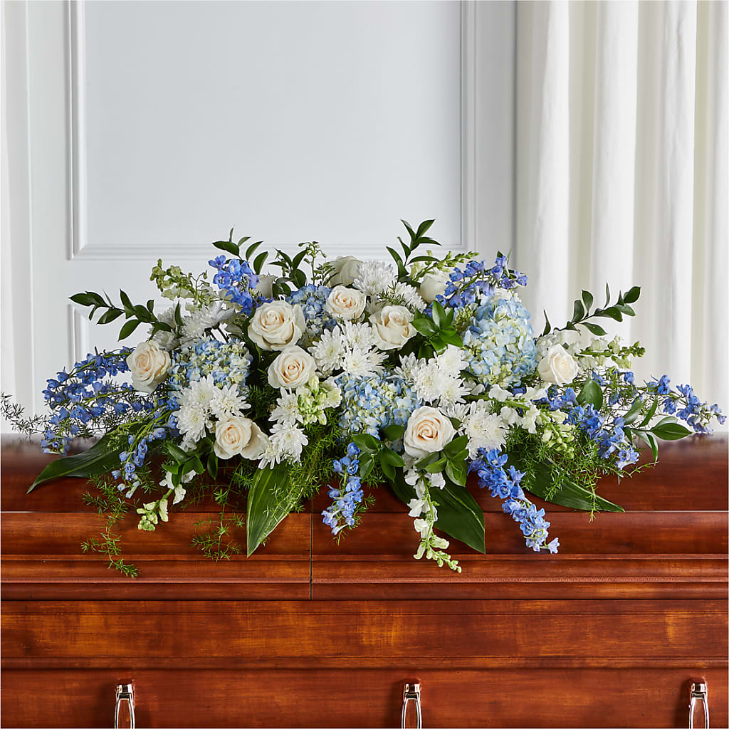 Timeless Essence Casket Spray – Morgan Hill Florist, San Jose CA