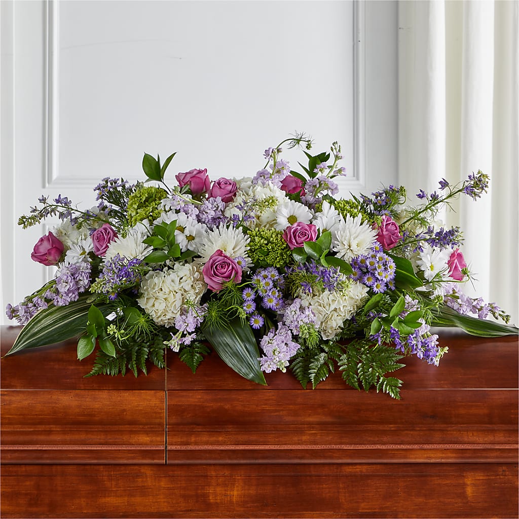 Meadows of Serenity Casket Spray – Morgan Hill Florist, San Jose CA