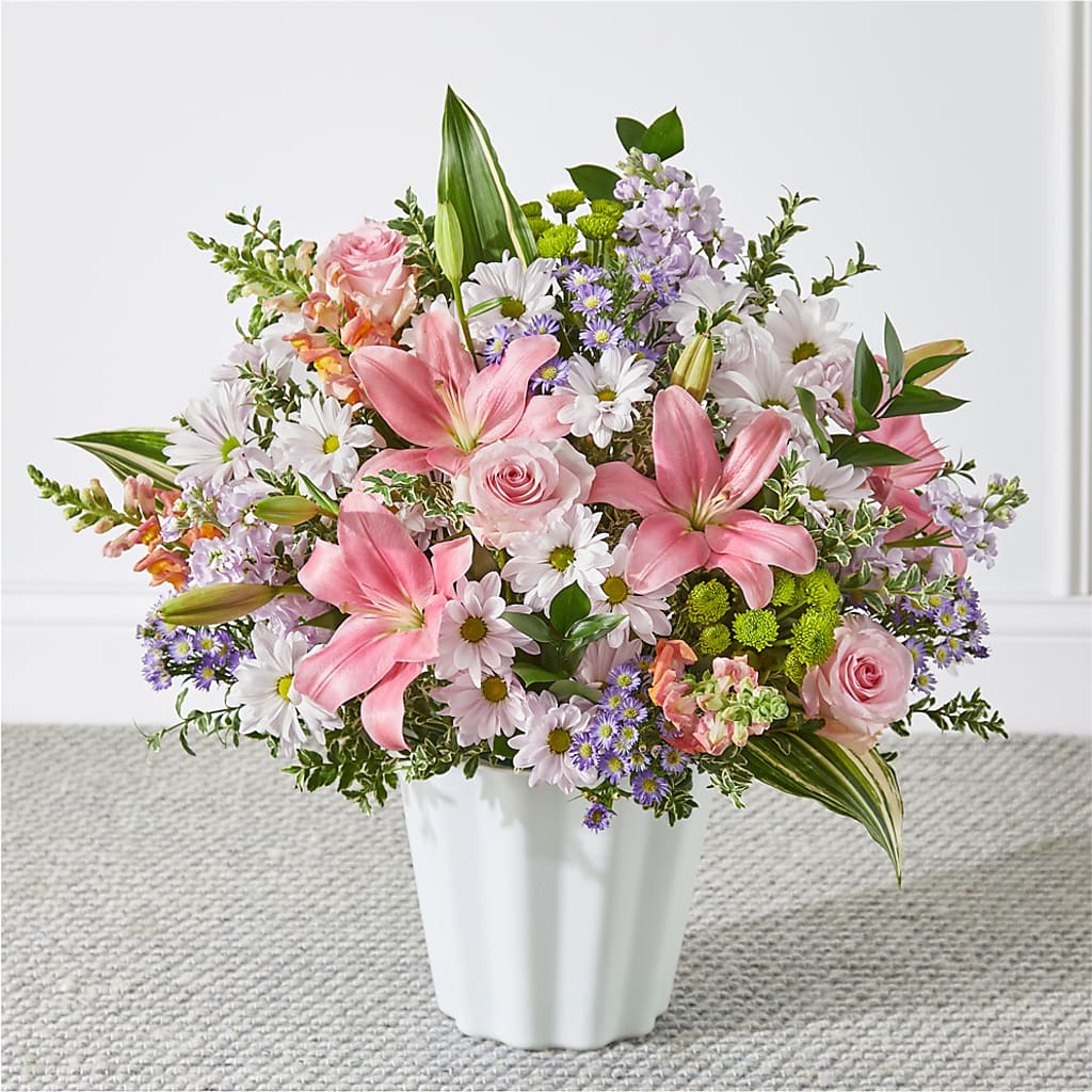 Abundant Compassion Floor Basket – Morgan Hill Florist, San Jose CA
