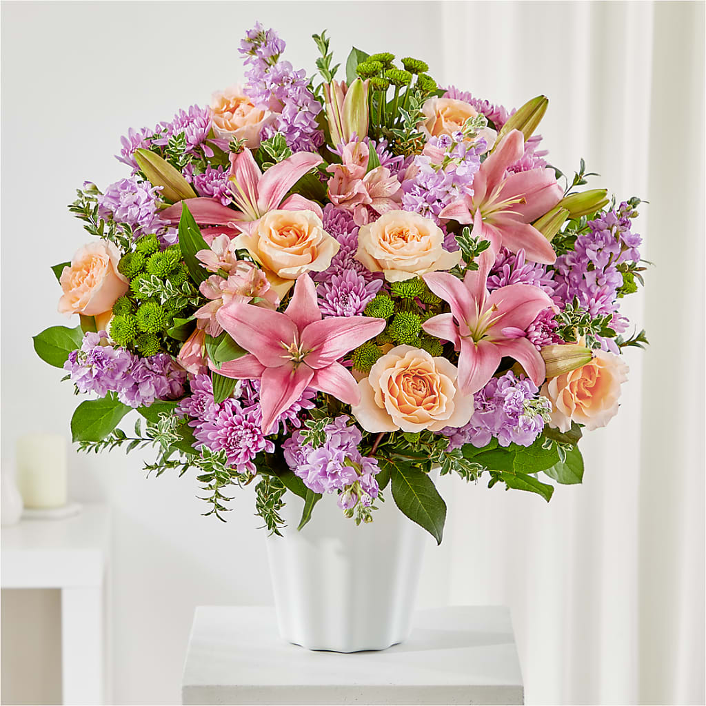 Supportive Embrace Tabletop Basket – Morgan Hill Florist, San Jose CA