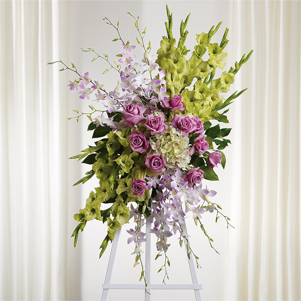 Lasting Legacy Standing Spray – Morgan Hill Florist, San Jose CA
