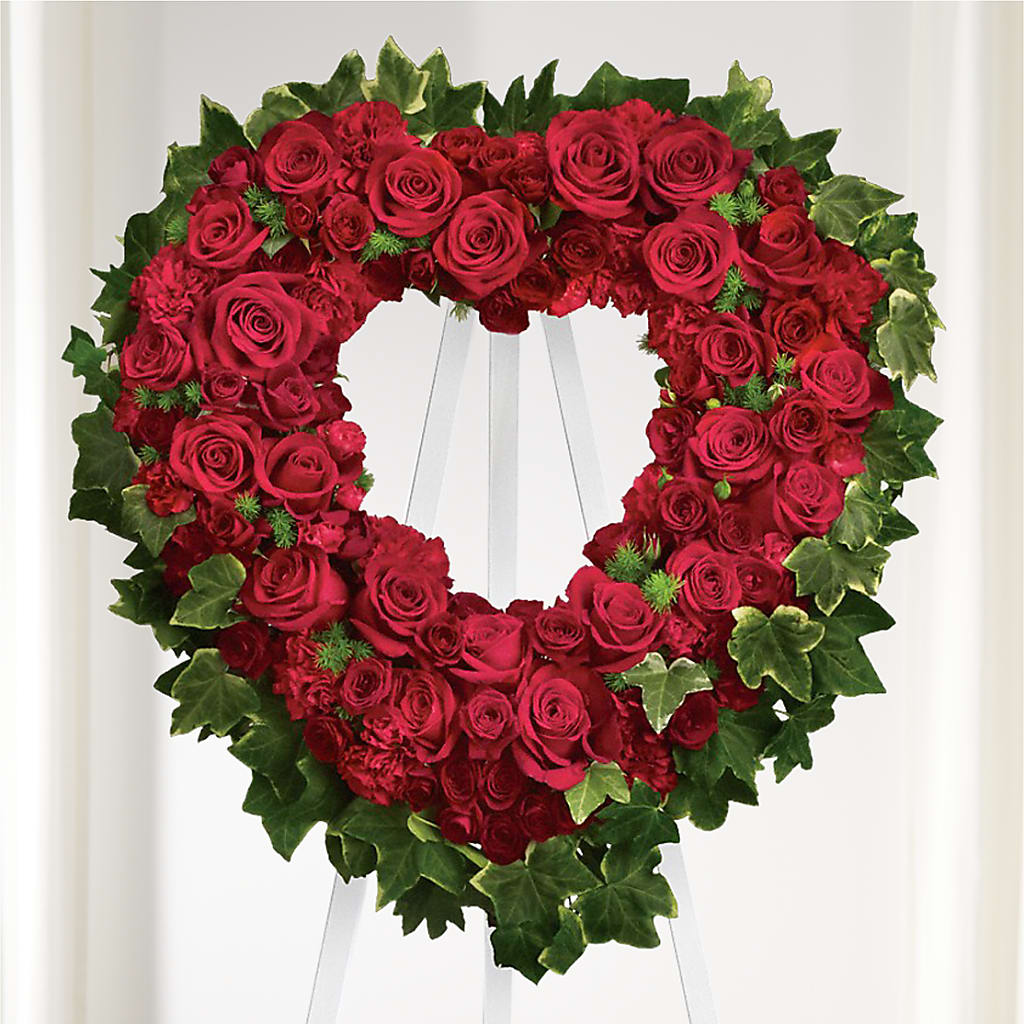 Wholehearted Standing Spray – Morgan Hill Florist, San Jose CA