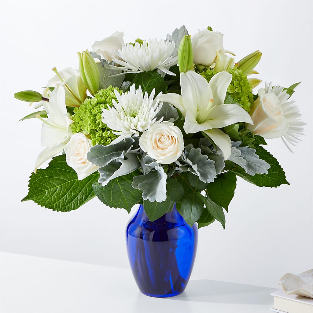 Snowy Dreams Bouquet – Morgan Hill Florist, San Jose CA