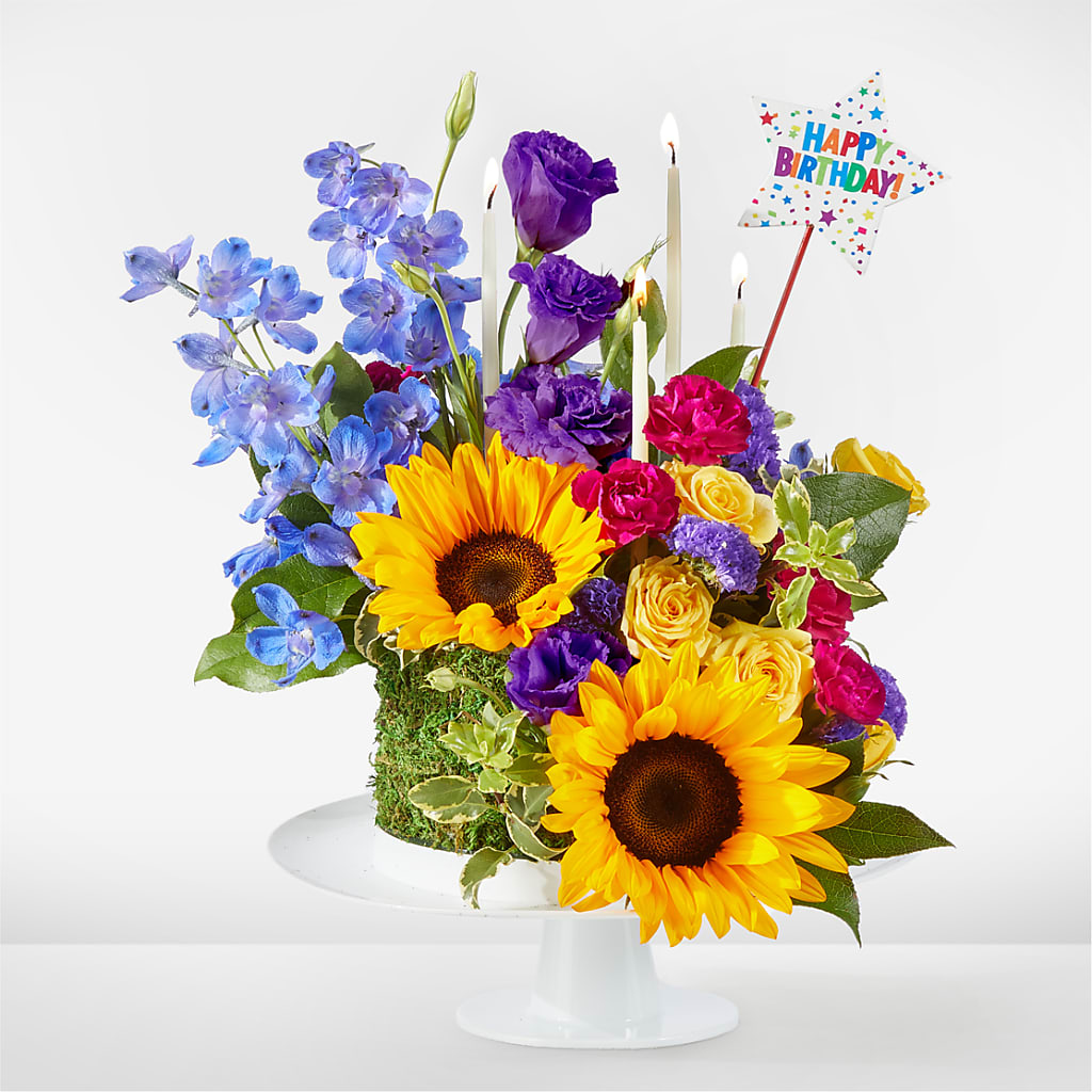 Star of the Day Floral Cake – Morgan Hill Florist, San Jose CA