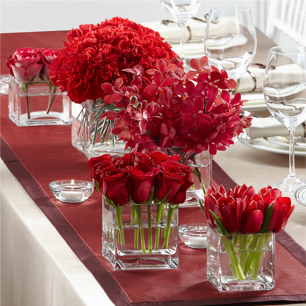 Modern Grace Centerpiece – Morgan Hill Florist, San Jose CA