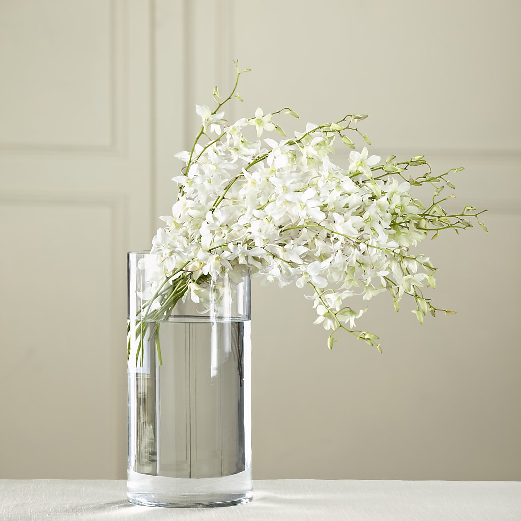 White Dendrobium Bouquet – Morgan Hill Florist, San Jose CA