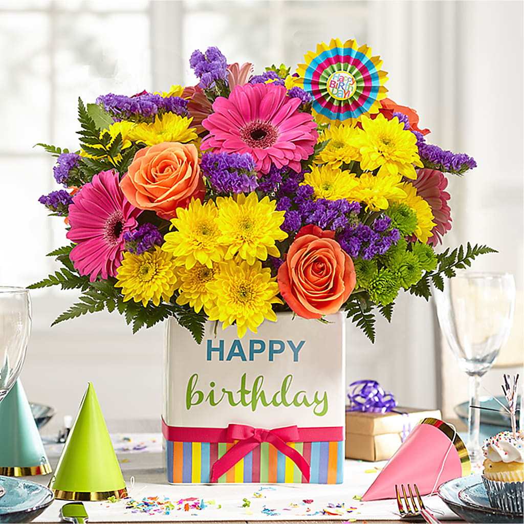 Birthday Brights Bouquet –  Morgan Hill Florist, San Jose CA