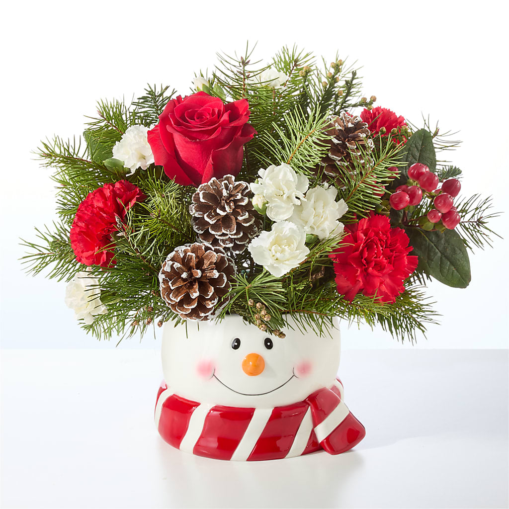 Jolly Snowman Bouquet –  Morgan Hill Florist, San Jose CA