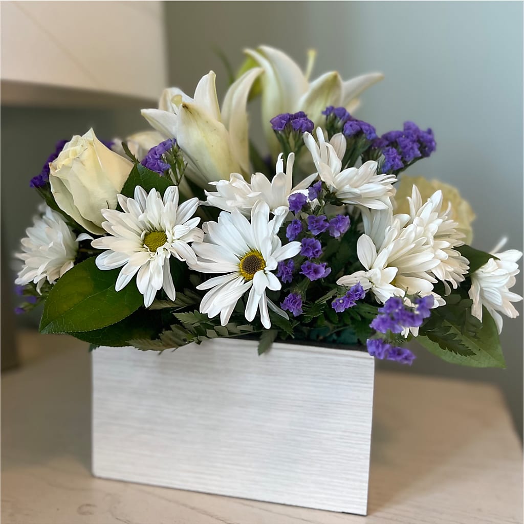 Beyond Blue Box Bouquet –  Morgan Hill Florist, San Jose CA