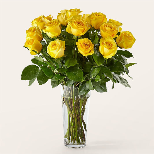 Long Stem Yellow Rose Bouquet –  Morgan Hill Florist, San Jose CA