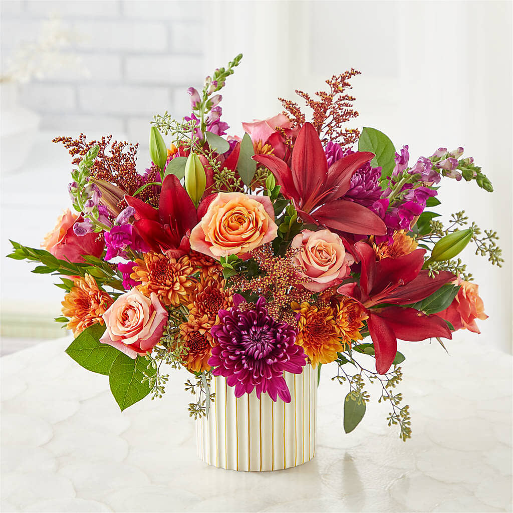 Burgundy Landscape Bouquet –  Morgan Hill Florist, San Jose CA