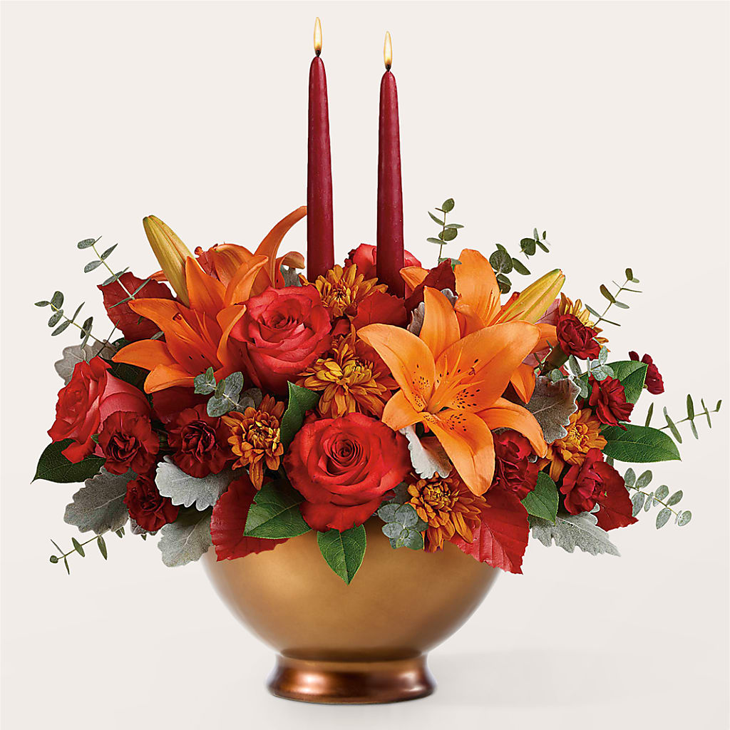 Fruits of Fall Centerpiece –  Morgan Hill Florist, San Jose CA