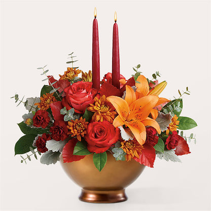 Fruits of Fall Centerpiece –  Morgan Hill Florist, San Jose CA