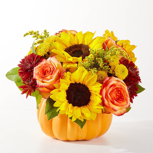 Golden Gourd Pumpkin Bouquet –  Morgan Hill Florist, San Jose CA