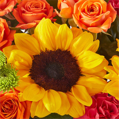 Sun-drenched Blooms Box Bouquet –  Morgan Hill Florist, San Jose CA