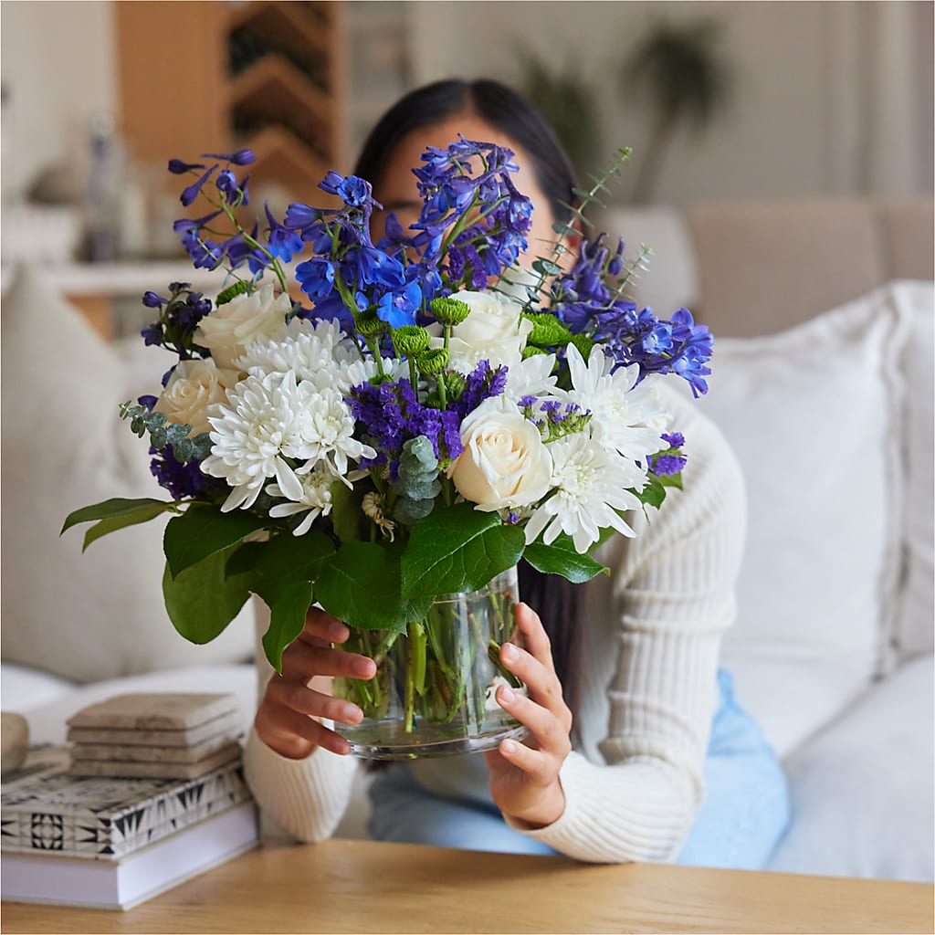 Cerulean Waves Bouquet –  Morgan Hill Florist, San Jose CA
