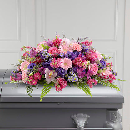 Glorious Garden Casket Spray –  Morgan Hill Florist, San Jose CA
