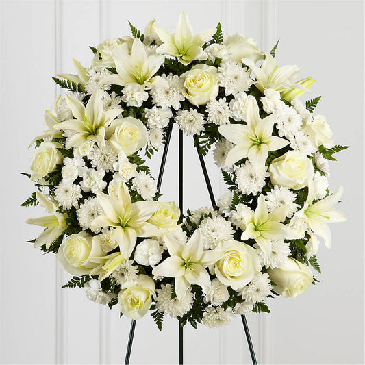 Treasured Tribute Wreath –  Morgan Hill Florist, San Jose CA
