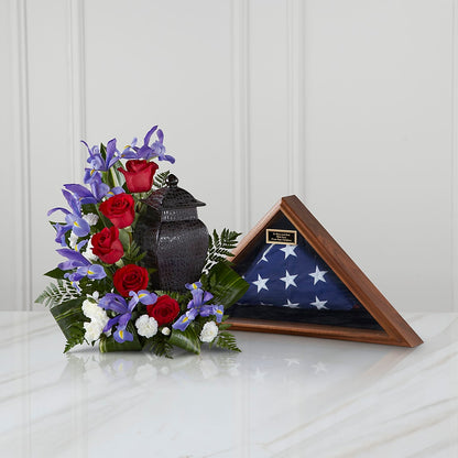 Patriotic Tribute Arrangement –  Morgan Hill Florist, San Jose CA