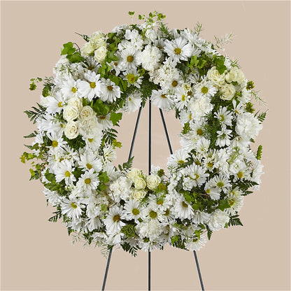 Faithful Wishes Wreath –  Morgan Hill Florist, San Jose CA