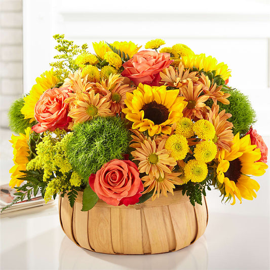 Harvest Sunflower Basket –  Morgan Hill Florist, San Jose CA