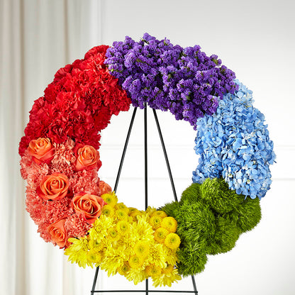 Circle of Love Wreath –  Morgan Hill Florist, San Jose CA
