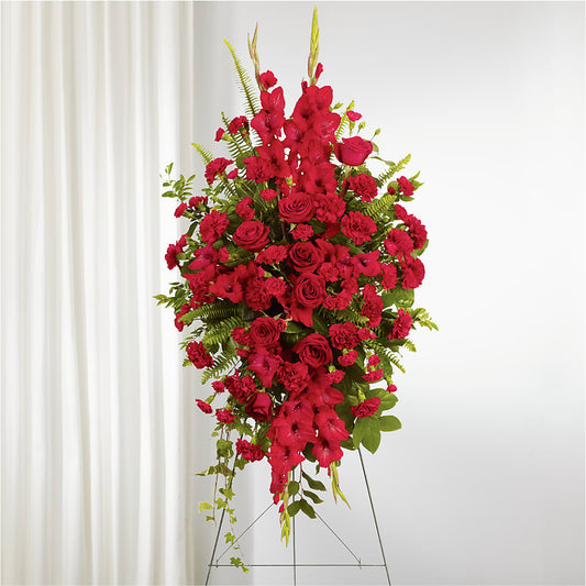 From the Heart Standing Spray –  Morgan Hill Florist, San Jose CA