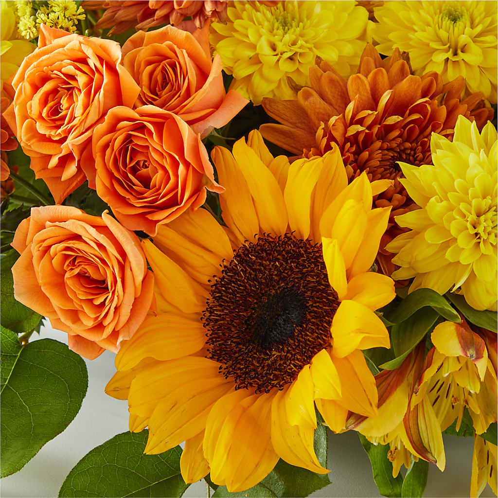 Autumn Harmony Centerpiece –  Morgan Hill Florist, San Jose CA