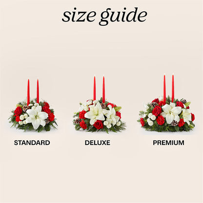 Seasonal Festivities Centerpiece –  Morgan Hill Florist, San Jose CA