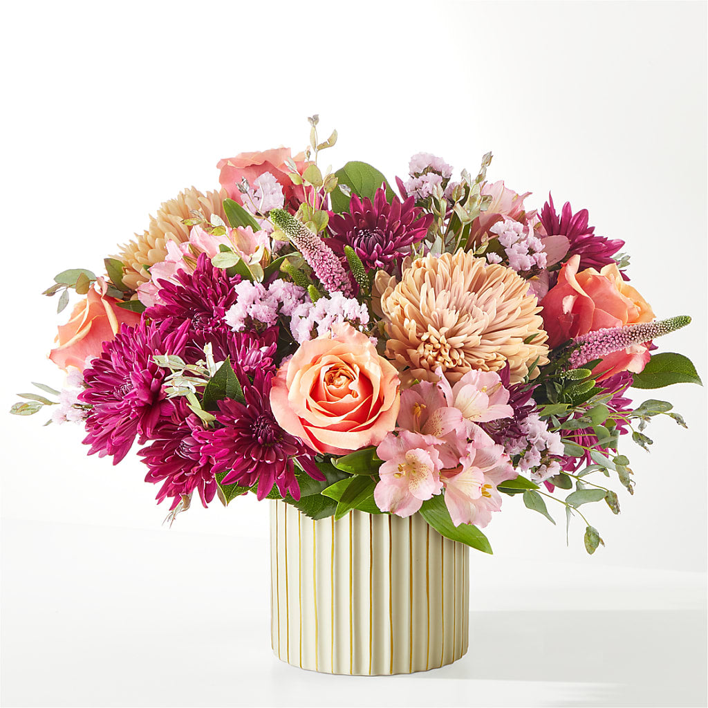 Berry Cobbler Bouquet with Ivory Vase –  Morgan Hill Florist, San Jose CA