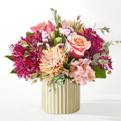 Berry Cobbler Bouquet with Ivory Vase –  Morgan Hill Florist, San Jose CA